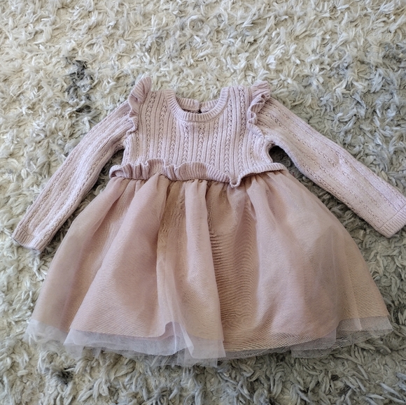 cupcakes & cashmere Other - cupcakes & cashmere Blush Knit and Tulle Dress